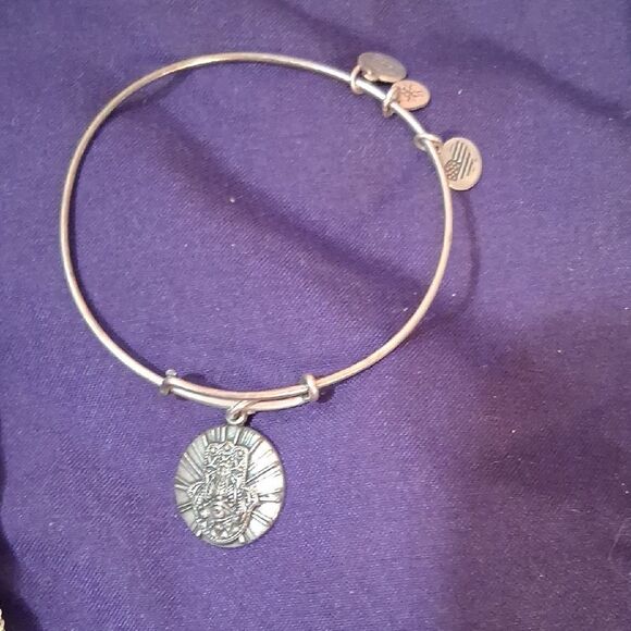 ALEX & ANI Silver Charm Hamsa Bangle Bracelet - Picture 1 of 4